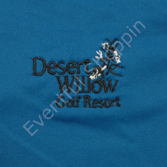Greg Norman 1/4 Zip Performance Desert Willow Golf Pullover in Blue Size Medium - Picture 4 of 6